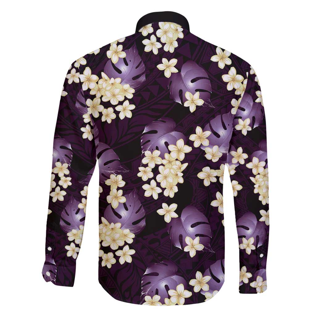 Purple Tropical Hawaii Family Matching Puletasi and Hawaiian Shirt Seamless Monstera Plumeria Hawaiian Pattern - Polynesian Pride