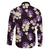 Purple Tropical Hawaii Family Matching Short Sleeve Bodycon Dress and Hawaiian Shirt Seamless Monstera Plumeria Hawaiian Pattern - Polynesian Pride