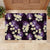 Purple Tropical Hawaii Rubber Doormat Seamless Monstera Plumeria Hawaiian Pattern - Polynesian Pride