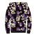 Purple Tropical Hawaii Sherpa Hoodie Seamless Monstera Plumeria Hawaiian Pattern - Polynesian Pride