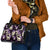 Purple Tropical Hawaii Shoulder Handbag Seamless Monstera Plumeria Hawaiian Pattern - Polynesian Pride