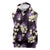Purple Tropical Hawaii Sleeveless Hoodie Seamless Monstera Plumeria Hawaiian Pattern - Polynesian Pride