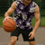 Purple Tropical Hawaii Sleeveless Hoodie Seamless Monstera Plumeria Hawaiian Pattern - Polynesian Pride