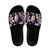 Purple Tropical Hawaii Slide Sandals Seamless Monstera Plumeria Hawaiian Pattern - Polynesian Pride