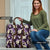 Purple Tropical Hawaii Travel Bag Seamless Monstera Plumeria Hawaiian Pattern - Polynesian Pride