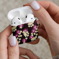 Pink Tropical Hawaii AirPods Case Seamless Monstera Plumeria Hawaiian Pattern - Polynesian Pride