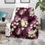 Pink Tropical Hawaii Blanket Seamless Monstera Plumeria Hawaiian Pattern - Polynesian Pride