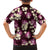 Pink Tropical Hawaii Family Matching Off The Shoulder Long Sleeve Dress and Hawaiian Shirt Seamless Monstera Plumeria Hawaiian Pattern - Polynesian Pride