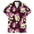 Pink Tropical Hawaii Family Matching Off The Shoulder Long Sleeve Dress and Hawaiian Shirt Seamless Monstera Plumeria Hawaiian Pattern - Polynesian Pride