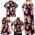 Pink Tropical Hawaii Family Matching Off Shoulder Maxi Dress and Hawaiian Shirt Seamless Monstera Plumeria Hawaiian Pattern - Polynesian Pride