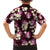 Pink Tropical Hawaii Family Matching Short Sleeve Bodycon Dress and Hawaiian Shirt Seamless Monstera Plumeria Hawaiian Pattern - Polynesian Pride