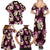 Pink Tropical Hawaii Family Matching Summer Maxi Dress and Hawaiian Shirt Seamless Monstera Plumeria Hawaiian Pattern - Polynesian Pride