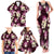 Pink Tropical Hawaii Family Matching Tank Maxi Dress and Hawaiian Shirt Seamless Monstera Plumeria Hawaiian Pattern - Polynesian Pride