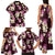 Pink Tropical Hawaii Family Matching Tank Maxi Dress and Hawaiian Shirt Seamless Monstera Plumeria Hawaiian Pattern - Polynesian Pride