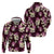 Pink Tropical Hawaii Hoodie Seamless Monstera Plumeria Hawaiian Pattern - Polynesian Pride