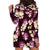 Pink Tropical Hawaii Hoodie Dress Seamless Monstera Plumeria Hawaiian Pattern - Polynesian Pride