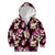 Pink Tropical Hawaii Kid Hoodie Seamless Monstera Plumeria Hawaiian Pattern - Polynesian Pride