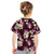 Pink Tropical Hawaii Kid T Shirt Seamless Monstera Plumeria Hawaiian Pattern - Polynesian Pride