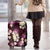 Pink Tropical Hawaii Luggage Cover Seamless Monstera Plumeria Hawaiian Pattern - Polynesian Pride