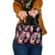 Pink Tropical Hawaii Shoulder Handbag Seamless Monstera Plumeria Hawaiian Pattern - Polynesian Pride