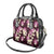 Pink Tropical Hawaii Shoulder Handbag Seamless Monstera Plumeria Hawaiian Pattern - Polynesian Pride