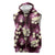 Pink Tropical Hawaii Sleeveless Zip Hoodie Seamless Monstera Plumeria Hawaiian Pattern - Polynesian Pride