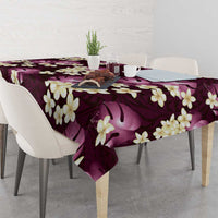 Pink Tropical Hawaii Tablecloth Seamless Monstera Plumeria Hawaiian Pattern - Polynesian Pride