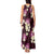Pink Tropical Hawaii Tank Maxi Dress Seamless Monstera Plumeria Hawaiian Pattern - Polynesian Pride