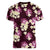 Pink Tropical Hawaii Women V-Neck T-Shirt Seamless Monstera Plumeria Hawaiian Pattern - Polynesian Pride