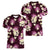 Pink Tropical Hawaii Women V-Neck T-Shirt Seamless Monstera Plumeria Hawaiian Pattern - Polynesian Pride