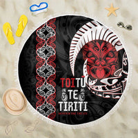 Aotearoa Toitu Te Tiriti Beach Blanket Honour The Treaty Maori Haka