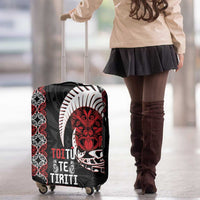 Aotearoa Toitu Te Tiriti Luggage Cover Honour The Treaty Maori Haka