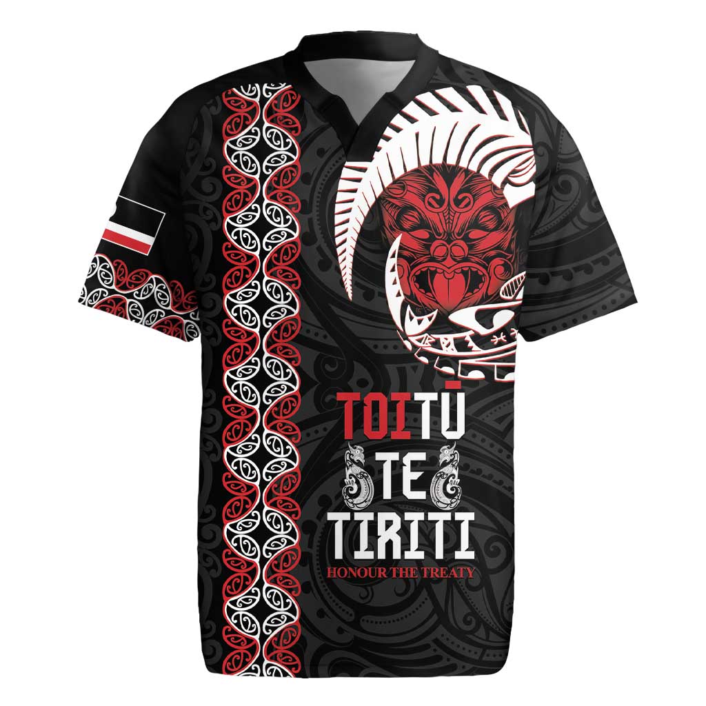 Aotearoa Toitu Te Tiriti Rugby Jersey Honour The Treaty Maori Haka