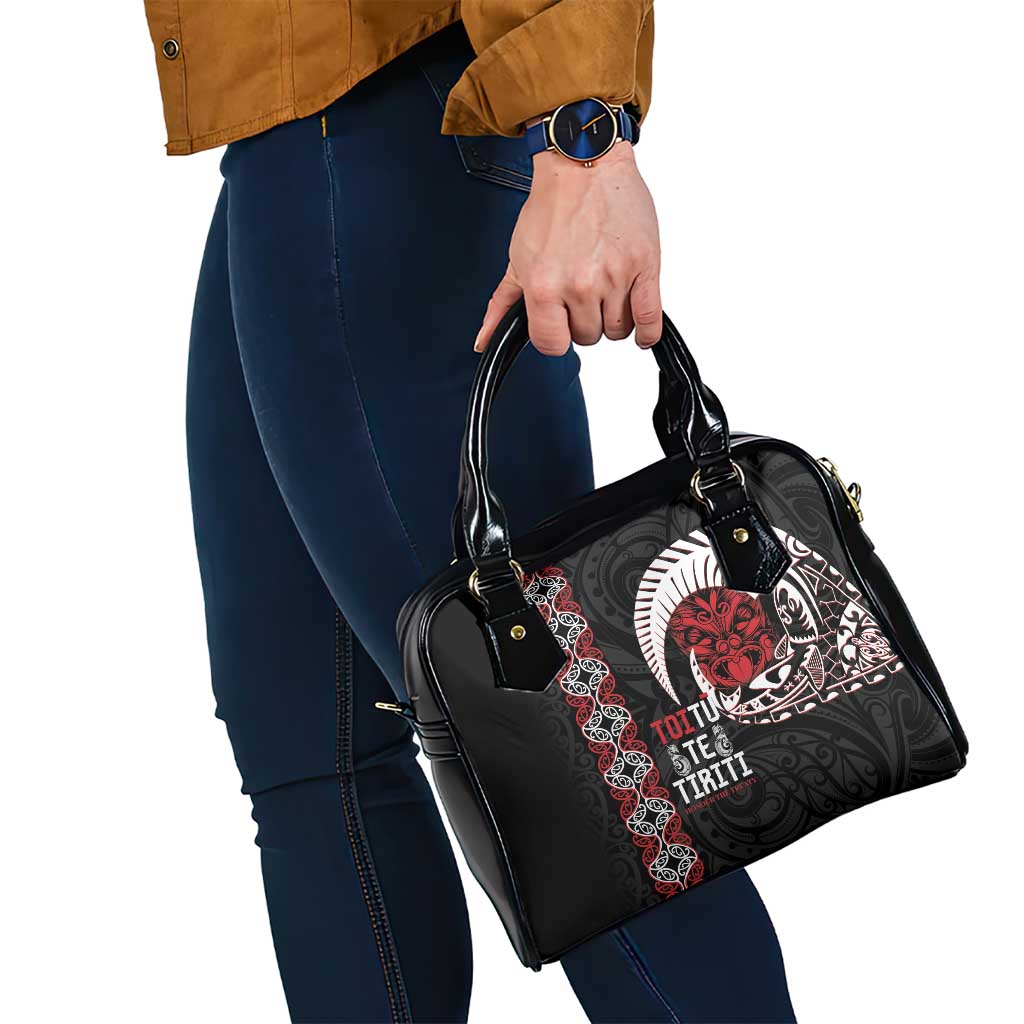 Aotearoa Toitu Te Tiriti Shoulder Handbag Honour The Treaty Maori Haka