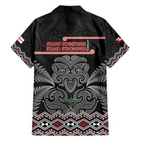 Aotearoa Toitu Te Tiriti Family Matching Short Sleeve Bodycon Dress and Hawaiian Shirt Stand Together! Stand Stronger! - NZ Tiki