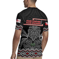 Aotearoa Toitu Te Tiriti Rugby Jersey Stand Together! Stand Stronger! - NZ Tiki