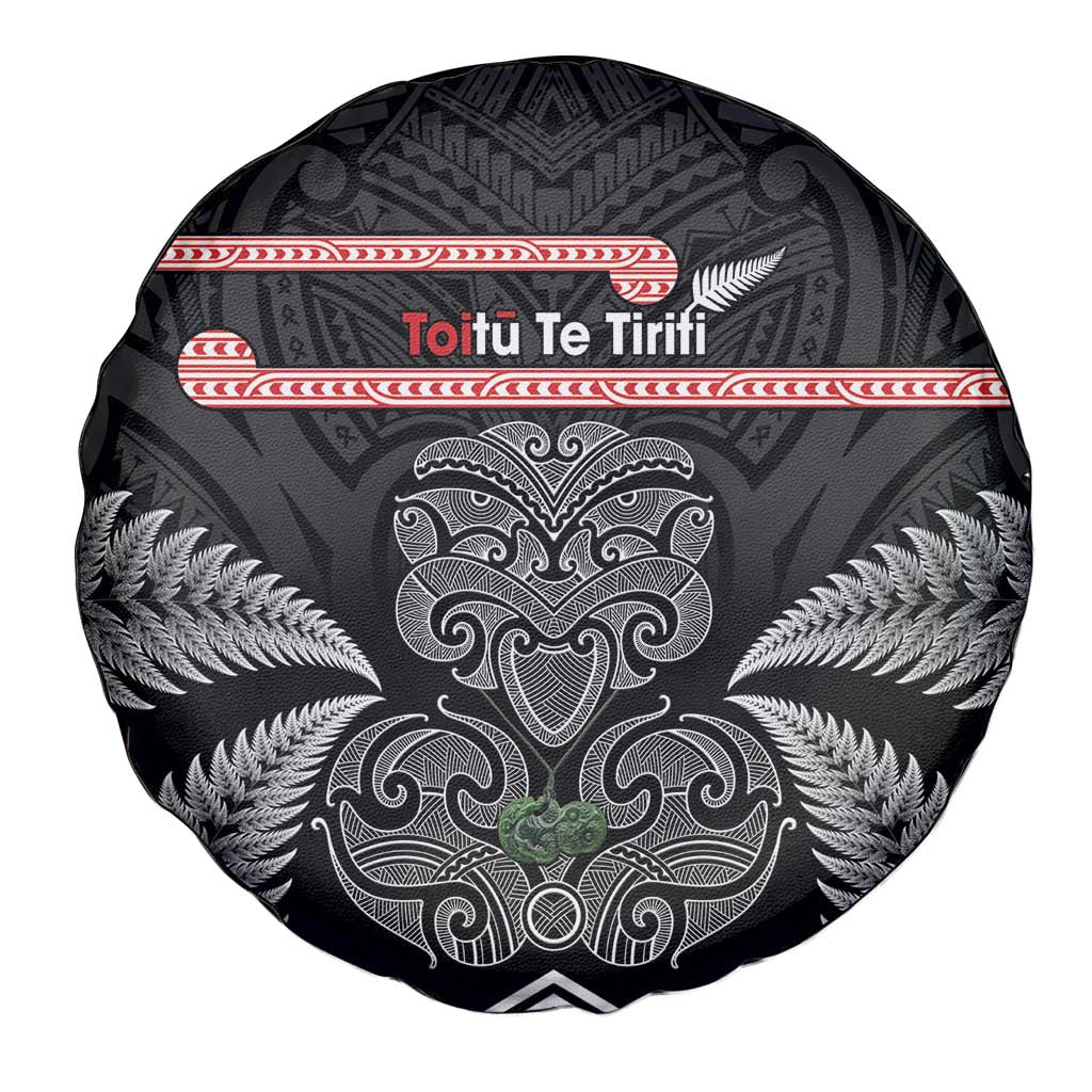 Aotearoa Toitu Te Tiriti Spare Tire Cover Stand Together! Stand Stronger! - NZ Tiki