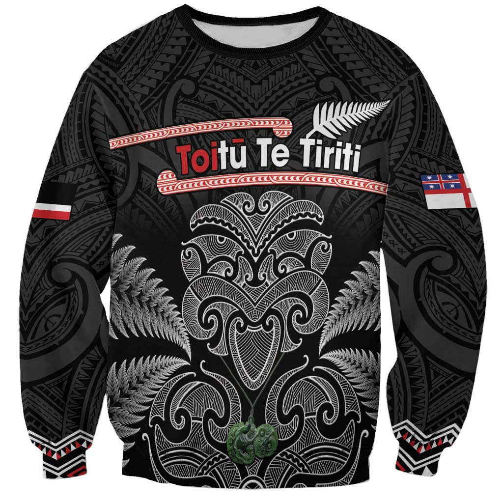 Aotearoa Toitu Te Tiriti Sweatshirt Stand Together! Stand Stronger! - NZ Tiki