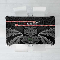 Aotearoa Toitu Te Tiriti Tablecloth Stand Together! Stand Stronger! - NZ Tiki LT14 Black - Polynesian Pride