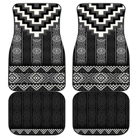Black Taniko Aotearoa Car Mats Niho Taniwha Mix Poutama LT14