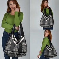 Black Taniko Aotearoa Grocery Bag Niho Taniwha Mix Poutama