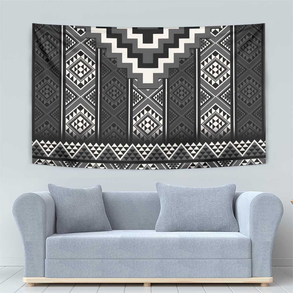 Black Taniko Aotearoa Tapestry Niho Taniwha Mix Poutama LT14