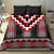 Red Taniko Aotearoa Bedding Set Niho Taniwha Mix Poutama LT14