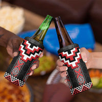 Red Taniko Aotearoa 4 in 1 Can Cooler Tumbler Niho Taniwha Mix Poutama LT14