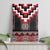 Red Taniko Aotearoa Canvas Wall Art Niho Taniwha Mix Poutama LT14