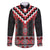 Red Taniko Aotearoa Family Matching Puletasi and Hawaiian Shirt Niho Taniwha Mix Poutama LT14