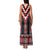 Red Taniko Aotearoa Family Matching Tank Maxi Dress and Hawaiian Shirt Niho Taniwha Mix Poutama LT14