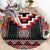 Red Taniko Aotearoa Round Carpet Niho Taniwha Mix Poutama LT14