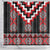 Red Taniko Aotearoa Shower Curtain Niho Taniwha Mix Poutama LT14