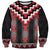 Red Taniko Aotearoa Sweatshirt Niho Taniwha Mix Poutama LT14